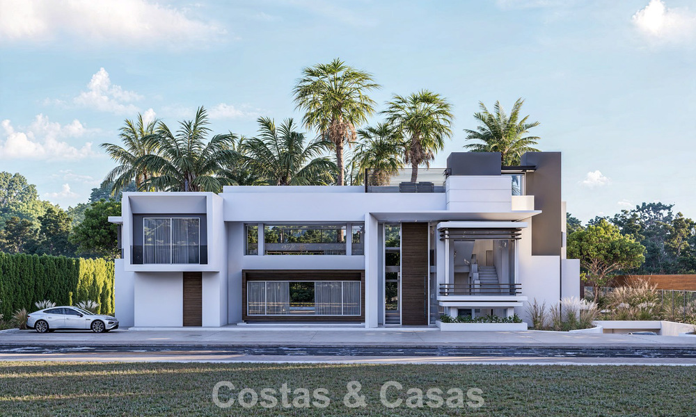 Villa moderne exclusive en construction à vendre à Guadalmina Baja, Marbella 798832