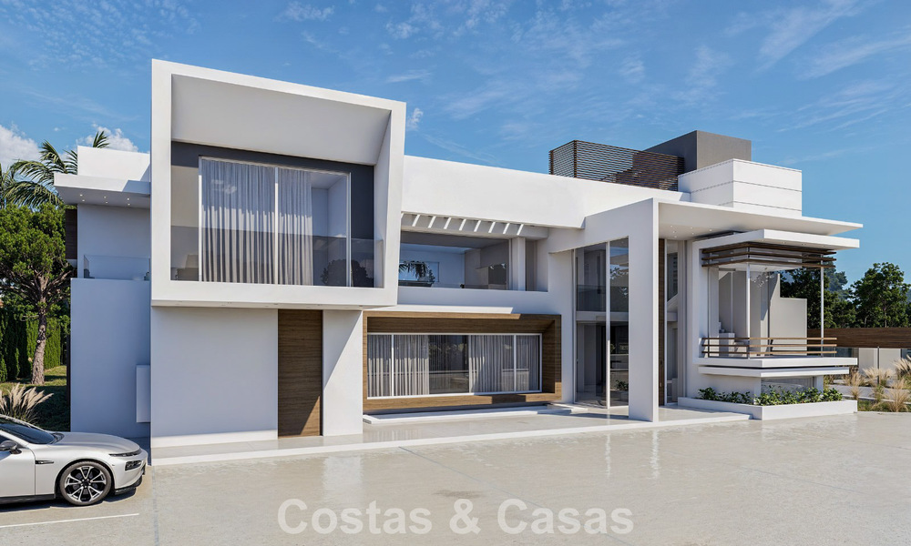 Villa moderne exclusive en construction à vendre à Guadalmina Baja, Marbella 798834