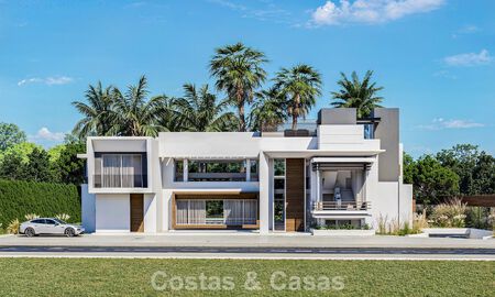 Villa moderne exclusive en construction à vendre à Guadalmina Baja, Marbella 798836