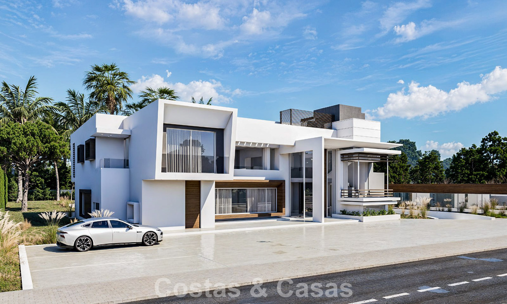 Villa moderne exclusive en construction à vendre à Guadalmina Baja, Marbella 798837