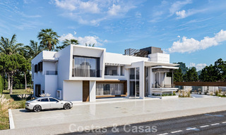 Villa moderne exclusive en construction à vendre à Guadalmina Baja, Marbella 798837 