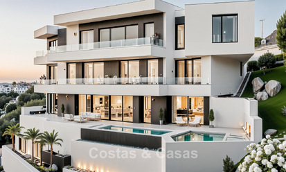 Villa moderne exclusive avec vues panoramiques à vendre à La Cala Golf, Mijas, Costa del Sol 798922