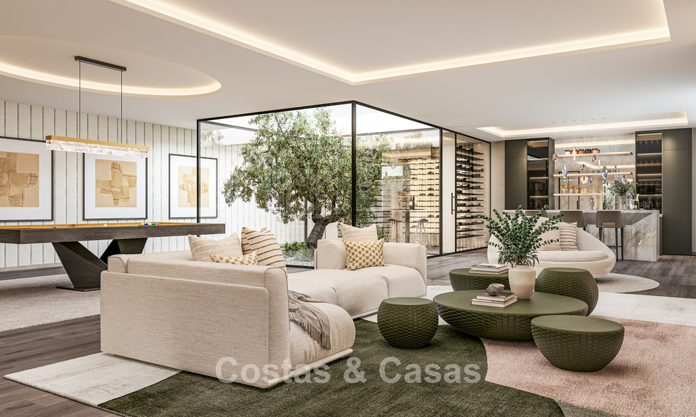 Villa de luxe design avec vue panoramique sur la mer à vendre dans un resort de golf sécurisé à Marbella - Benahavís 799029