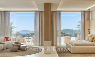 Villa de luxe design avec vue panoramique sur la mer à vendre dans un resort de golf sécurisé à Marbella - Benahavís 799032 