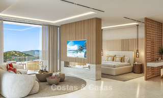 Villa de luxe design avec vue panoramique sur la mer à vendre dans un resort de golf sécurisé à Marbella - Benahavís 799033 