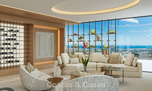 Villa de luxe design avec vue panoramique sur la mer à vendre dans un resort de golf sécurisé à Marbella - Benahavís 799036