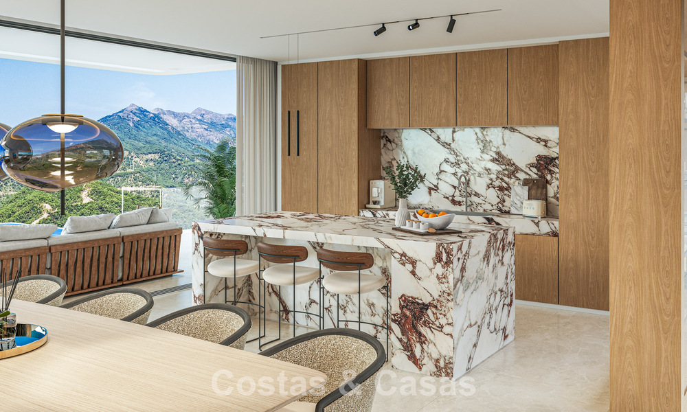 Villa de luxe design avec vue panoramique sur la mer à vendre dans un resort de golf sécurisé à Marbella - Benahavís 799037