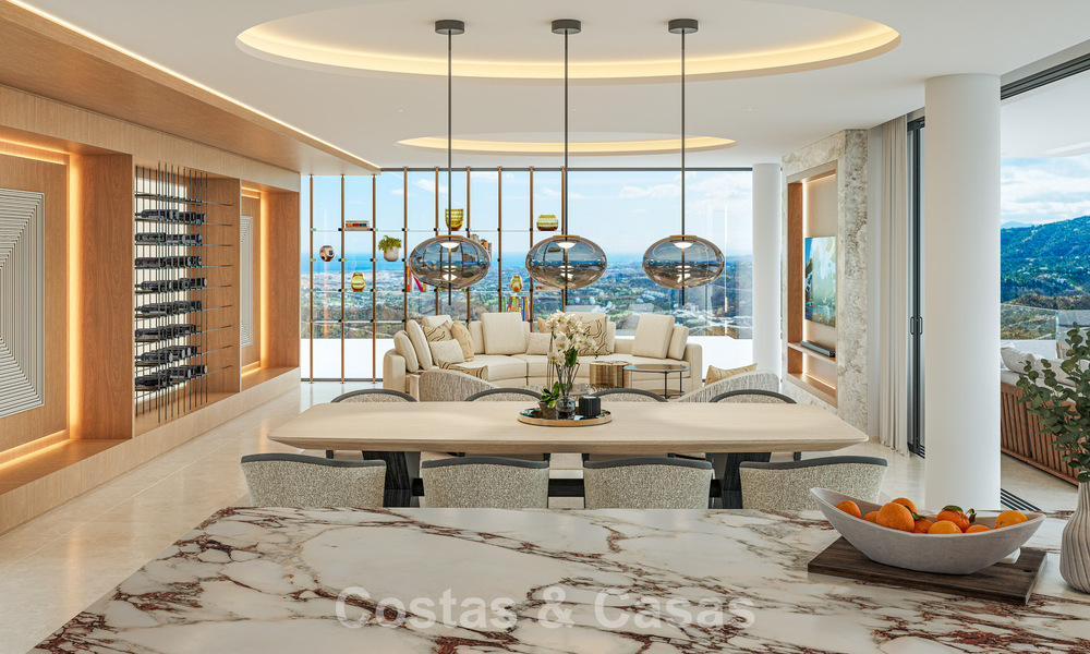 Villa de luxe design avec vue panoramique sur la mer à vendre dans un resort de golf sécurisé à Marbella - Benahavís 799038