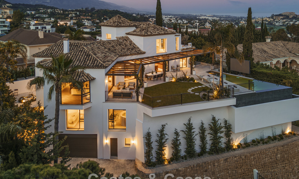 Villa royale au style architectural méditerranéen contemporain à vendre dans une urbanisation sécurisée à Marbella - Benahavís 799064