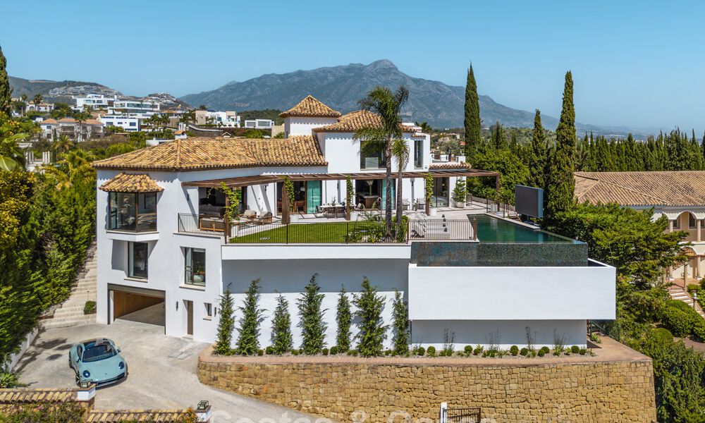 Villa royale au style architectural méditerranéen contemporain à vendre dans une urbanisation sécurisée à Marbella - Benahavís 799094