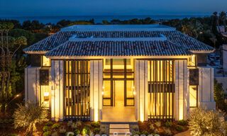 Nouvelle villa architecturale moderne avec vue imprenable sur la mer à vendre sur le Golden Mile de Marbella 799289 
