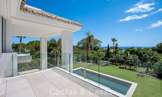 Nouvelle villa architecturale moderne avec vue imprenable sur la mer à vendre sur le Golden Mile de Marbella 799290 