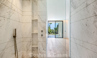 Nouvelle villa architecturale moderne avec vue imprenable sur la mer à vendre sur le Golden Mile de Marbella 799354 