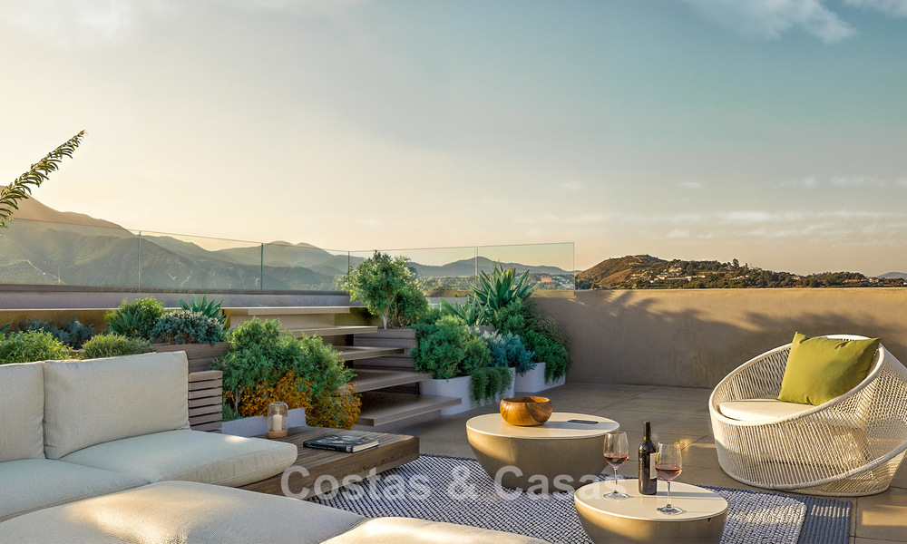 Lancement! Appartements neufs modernes avec vue sur la mer à vendre dans le centre d’Estepona 799545