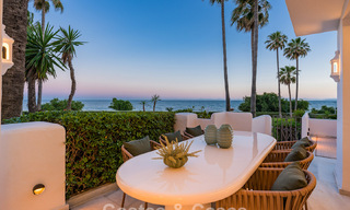 Appartement en première ligne de plage rénové avec vue mer directe à vendre sur la New Golden Mile, Estepona Est 799586 