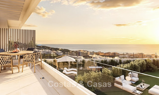 Maisons neuves avec vue sur la mer et les montagnes à vendre dans un complexe de style resort à Fuengirola, Costa del Sol 799588 