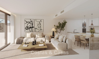 Maisons neuves avec vue sur la mer et les montagnes à vendre dans un complexe de style resort à Fuengirola, Costa del Sol 799589 
