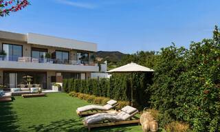 Maisons neuves avec vue sur la mer et les montagnes à vendre dans un complexe de style resort à Fuengirola, Costa del Sol 799601 
