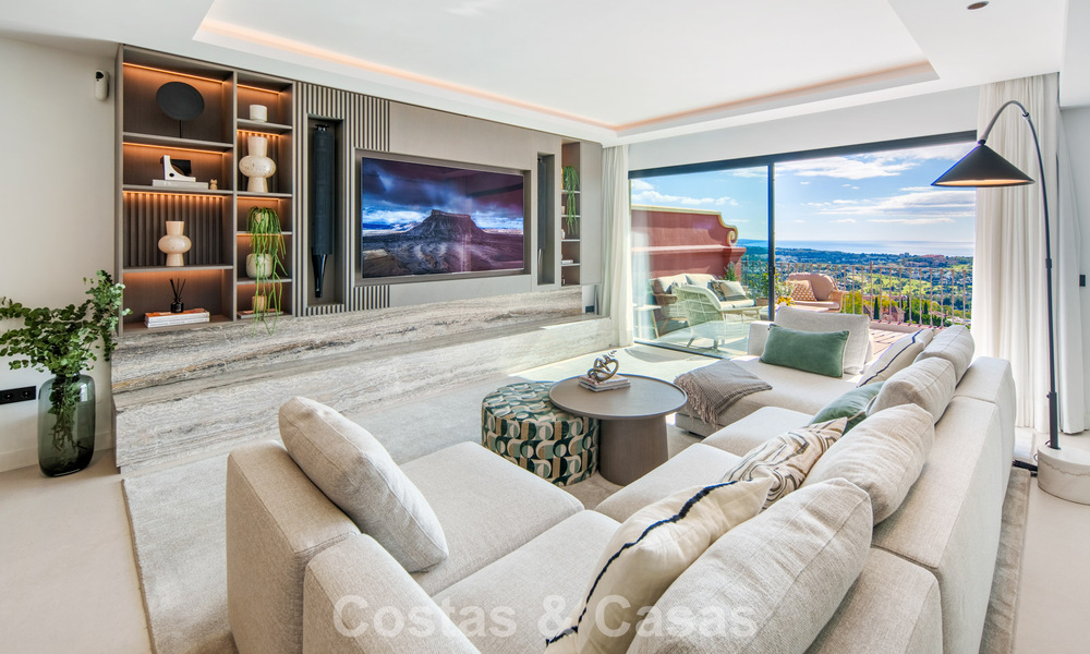 Penthouse haut de gamme entièrement rénové avec vue spectaculaire sur la mer à vendre à Marbella - Benahavís 800047