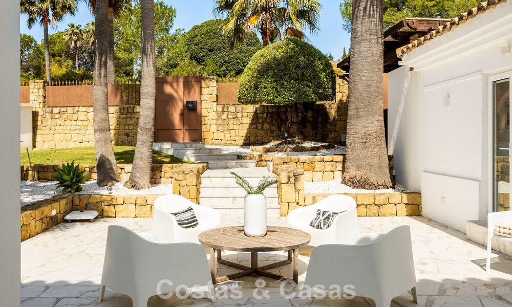 Magnifique villa andalouse contemporaine rénovée avec vue panoramique sur la mer à vendre à Sotogrande, Costa del Sol 799849