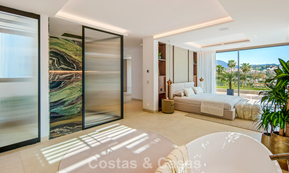 Villa contemporaine de design avec vue panoramique à vendre dans la Vallée du Golf de Nueva Andalucía, Marbella 800163