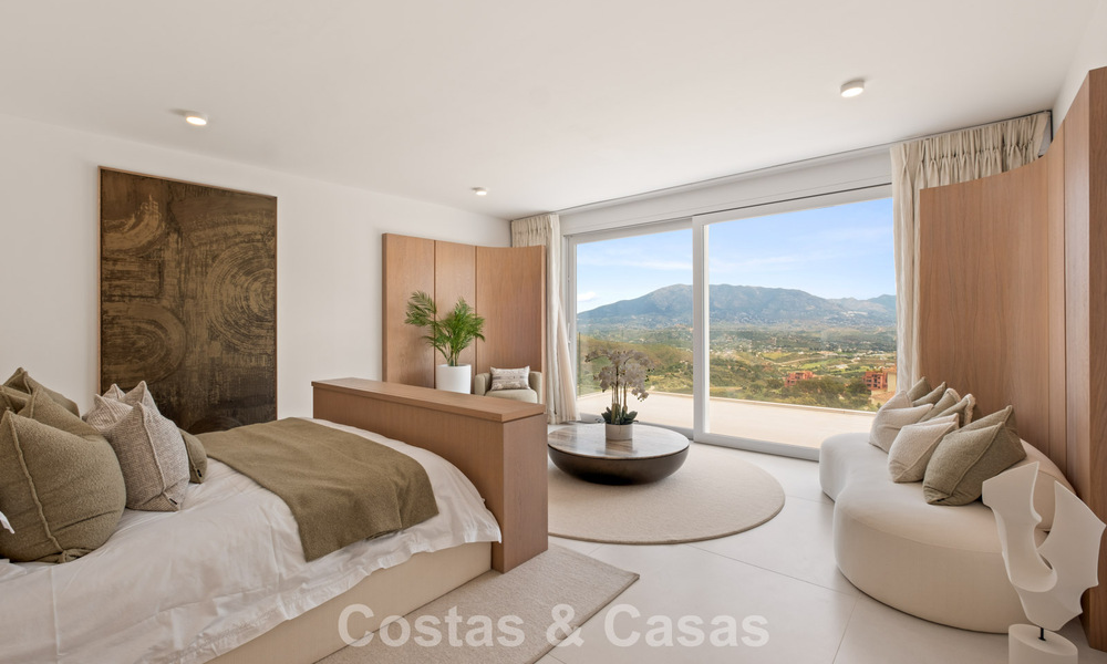 Élégante villa de luxe au style moderne avec vues panoramique à vendre dans les Collines a l'est de Marbella 800296