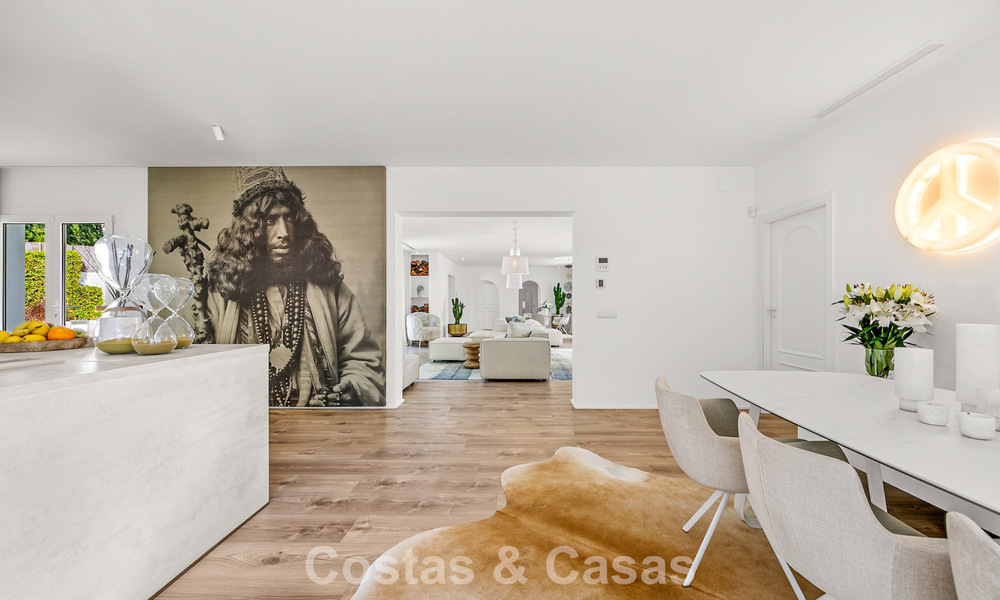Villa de luxe méditerranéenne de plain-pied à vendre en première ligne de golf à Guadalmina, Marbella 800565