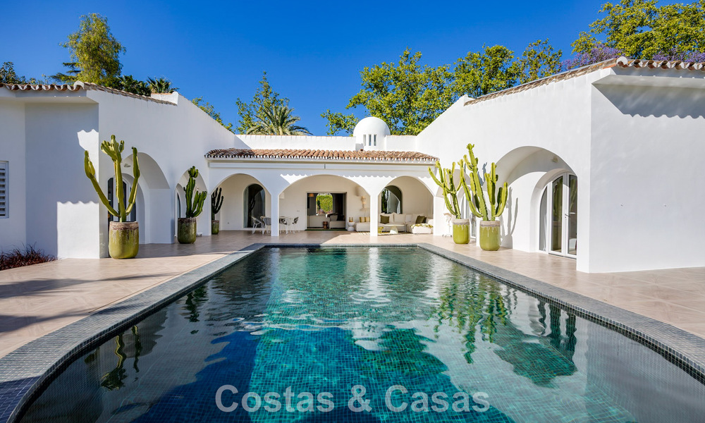 Villa de luxe méditerranéenne de plain-pied à vendre en première ligne de golf à Guadalmina, Marbella 800574