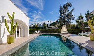 Villa de luxe méditerranéenne de plain-pied à vendre en première ligne de golf à Guadalmina, Marbella 800598 