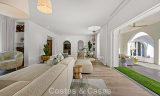 Villa de luxe méditerranéenne de plain-pied à vendre en première ligne de golf à Guadalmina, Marbella 800607 