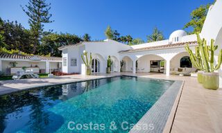 Villa de luxe méditerranéenne de plain-pied à vendre en première ligne de golf à Guadalmina, Marbella 800626 