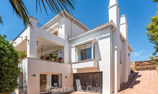 Spacieuse villa de style architectural espagnol moderne avec vue imprenable sur la mer à vendre à Manilva, Costa del Sol 800627 