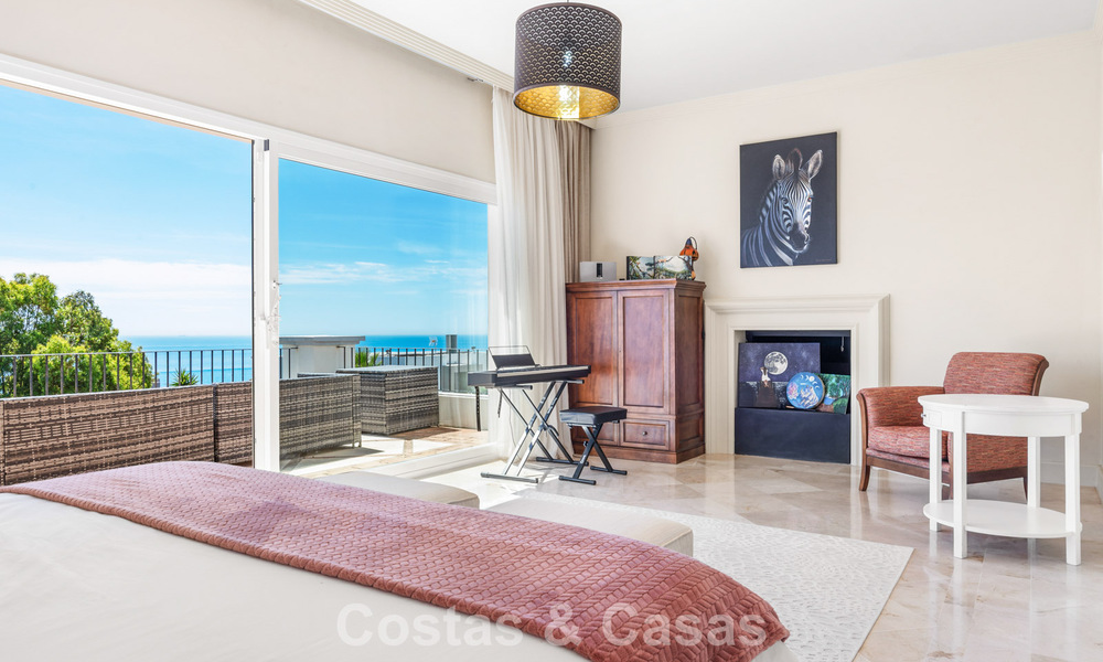 Spacieuse villa de style architectural espagnol moderne avec vue imprenable sur la mer à vendre à Manilva, Costa del Sol 800629