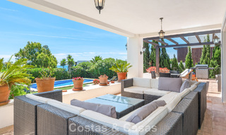 Spacieuse villa de style architectural espagnol moderne avec vue imprenable sur la mer à vendre à Manilva, Costa del Sol 800649 