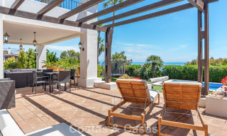 Spacieuse villa de style architectural espagnol moderne avec vue imprenable sur la mer à vendre à Manilva, Costa del Sol 800651 