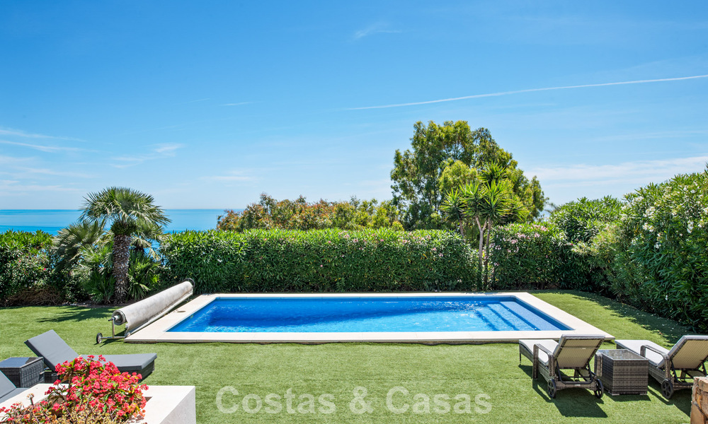 Spacieuse villa de style architectural espagnol moderne avec vue imprenable sur la mer à vendre à Manilva, Costa del Sol 800661