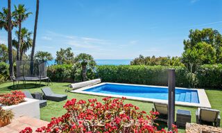 Spacieuse villa de style architectural espagnol moderne avec vue imprenable sur la mer à vendre à Manilva, Costa del Sol 800662 