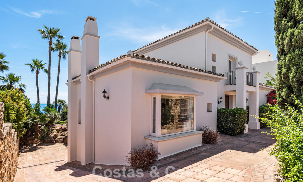Spacieuse villa de style architectural espagnol moderne avec vue imprenable sur la mer à vendre à Manilva, Costa del Sol 800673
