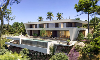 Villa ultramoderne à vendre dans les paisibles collines de Marbella - Benahavís, avec vue sur la vallée verdoyante et la mer 800724 