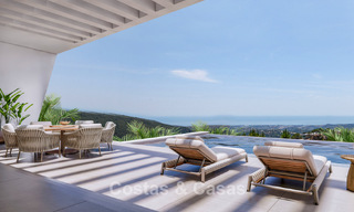 Villa ultramoderne à vendre dans les paisibles collines de Marbella - Benahavís, avec vue sur la vallée verdoyante et la mer 800731 