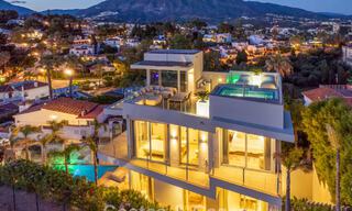 Villa contemporaine de luxe à vendre avec vues panoramiques sur la montagne et la mer à Nueva Andalucía, Marbella 800899 