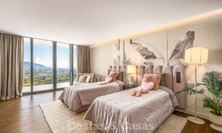 Impressionnante villa de luxe à l’architecture minimaliste moderne à vendre dans les collines de Marbella Est 801135 