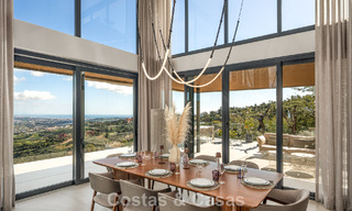 Impressionnante villa de luxe à l’architecture minimaliste moderne à vendre dans les collines de Marbella Est 801141 
