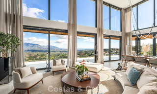 Impressionnante villa de luxe à l’architecture minimaliste moderne à vendre dans les collines de Marbella Est 801142 
