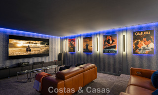 Impressionnante villa de luxe à l’architecture minimaliste moderne à vendre dans les collines de Marbella Est 801158 