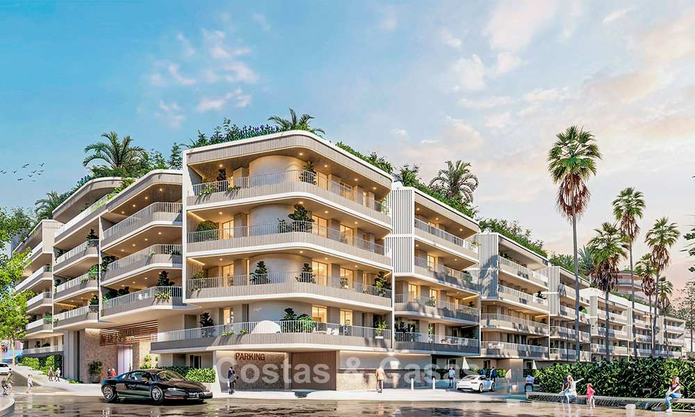 Appartements modernes avec spacieuses terrasses et vue sur la mer à vendre à Torremolinos, près La Carihuela, Málaga, Costa del Sol 801245