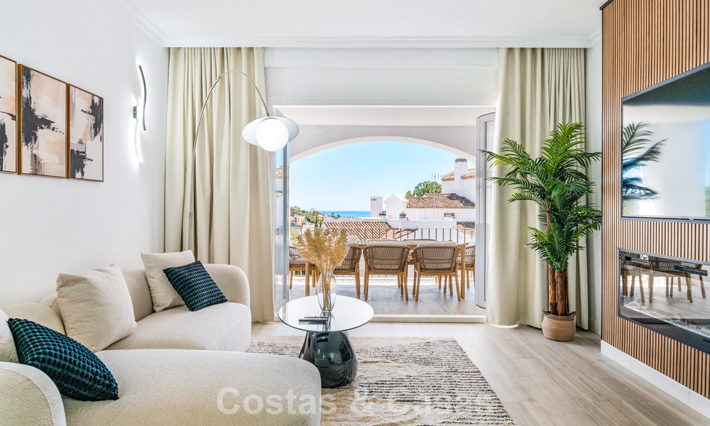 Appartement lumineux, contemporain et rénové avec vue mer à vendre dans les collines de La Quinta, Marbella - Benahavís 801320