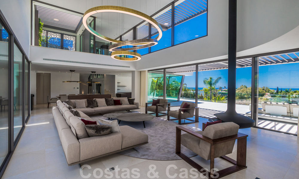 Villa moderne de luxe, prête à emménager, à vendre avec vue à La Quinta, une urbanisation de golf à Marbella - Benahavís 801026