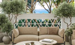 Appartement de luxe rénové avec vue sur la mer à vendre à Playas del Duque, Puerto Banús, Marbella 801655 