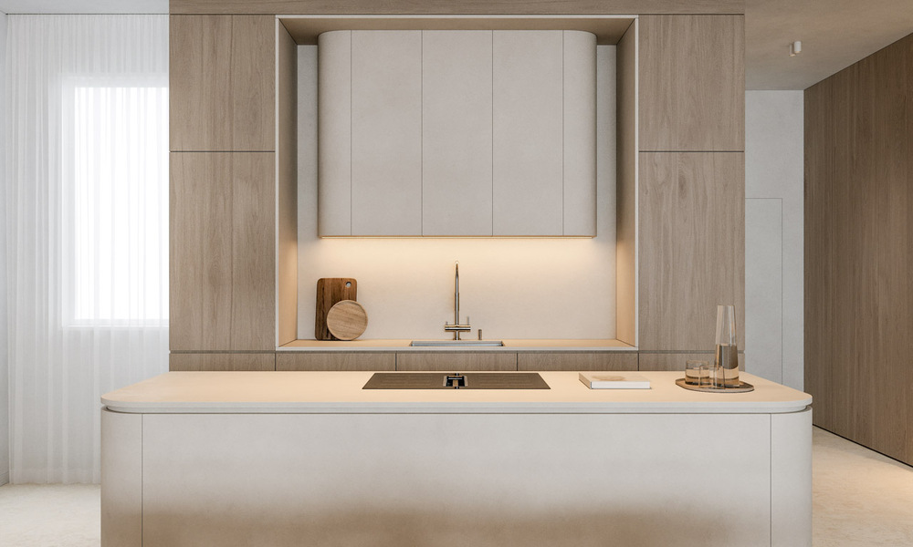 Appartement de luxe rénové avec vue sur la mer à vendre à Playas del Duque, Puerto Banús, Marbella 801686